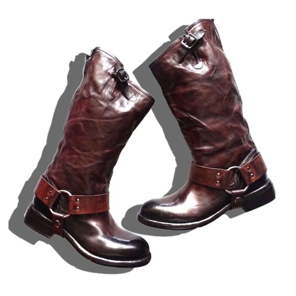Free People x Lemargo Open Road Biker Leather Boot